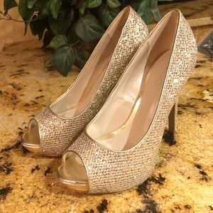 Aldo Nean Open Peep Toe (Gold) Size 7